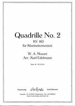 Quadrille No.2 KV 463, W.A. Mozart