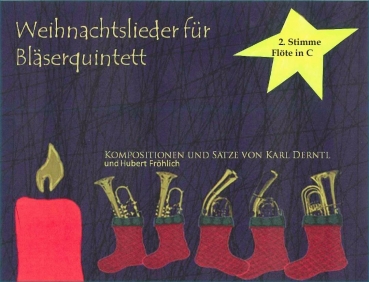 Weihnachtslieder für Bläserquintett - 2. Flöte, 2. Stimme