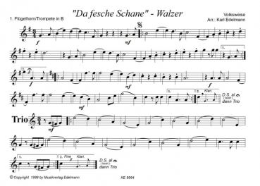 Preview: Da fesche Schane - Walzer