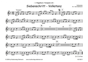 Preview: Siebenschritt - Volkstanz, Jungbläser