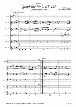 Quadrille No.2 KV 463, W.A. Mozart