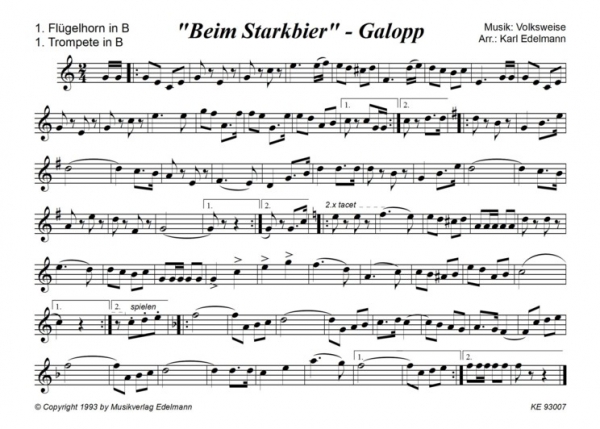 Beim Starkbier - Galopp