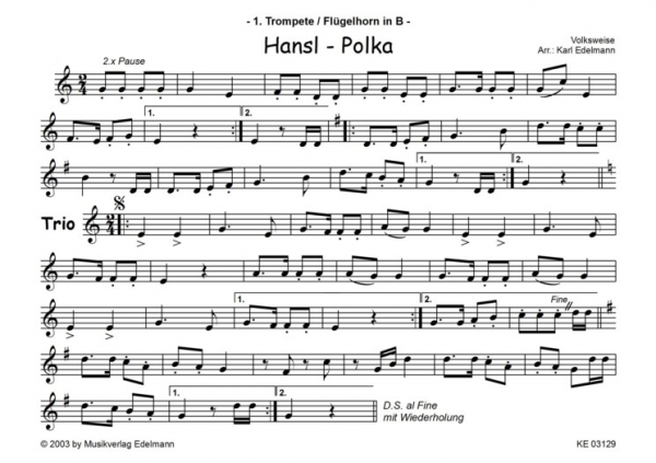 Hansl Polka, Jungbläser