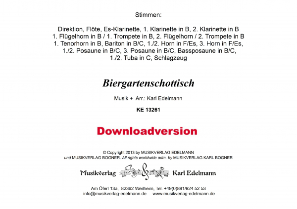 Biergartenschottisch - Download