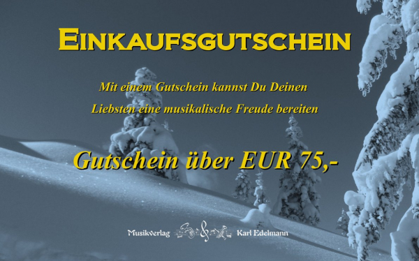 Einkaufsgutschein EUR 75,-