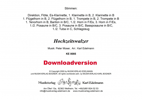 Hochzeitswalzer - Download