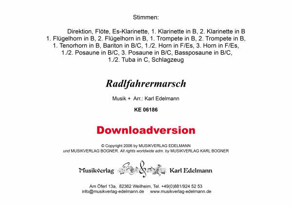 Radlfahrermarsch - Download