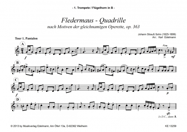 Fledermaus - Quadrille