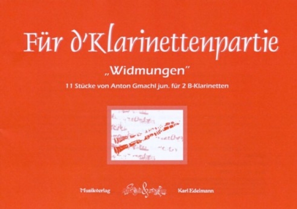 Für d`Klarinettenpartie  "Widmungen"